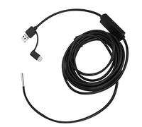 LICAEVEY Caméra Endoscopique pour, Caméra d'inspection USB C 3 en 1 avec Objectif 3,9 Mm, Endoscope étanche HD 1280 X 720 pour l'inspection des Tuyaux, 6 Lumières LED, Distance de Mise au Point