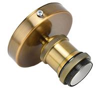 LICAEVEY Douille de Plafonnier E26 E27 Filetée Standard, Support de Lumière Vintage avec Construction en Aluminium Durable pour Cuisine, Chambre à Coucher, Salon (patine dorée)