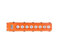 LICAEVEY Grue Télécommande 8 Voies, 220V/500V Bouton Poussoir | Station de télécommande de levage COB-64, avec coque ABS, IP65, pour fournitures de contrôle industriel