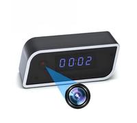 LICAEVEY Horloge Caméra WiFi, Caméra de sécurité Intérieure sans Fil avec Objectif Grand Angle 130° et Détection de Mouvement, Vision Nocturne, 1500 MAh