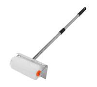 LICAEVEY Kit de Rouleau à Béton Autonivelant avec 6 Tiges | Le rouleau à pointes éclate l\'air emprisonné dans les composés auto-nivelants, brosse de 23 cm pour les petites zones et
