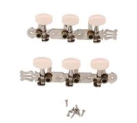 LICAEVEY Mécaniques de Guitare Acoustique, 2 Pièces 3L 3R Bouton Crème,