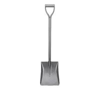LICAEVEY Pelle de Jardin, Tête Plate en Acier au Manganèse pour Briser Le Sol, Coupe de Racines, Structure Renforcée, Poignée et Pédale en D Courtes, Poignée Ergonomique pour Le Camping en Plein Air