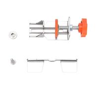 LICAEVEY Positionneur d'installation de Porte d'armoire, Gabarit de Montage en Acier Inoxydable Robuste, Hauteur Réglable de 9 à 40 Mm pour Armoires sans Cadre, Bras de Support pour le Nivellement