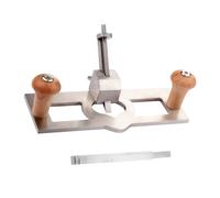 LICAEVEY Rabot à Surface avec Lame en Acier Inoxydable Réglable | Raboteuse à main pour le travail du bois, contrôle de profondeur de précision, poignées en bois, raboteuse à main Portable