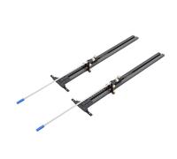 LICAEVEY Rail de Guidage de Scie à Rail, Kit de Guidage de Parallèle avec Alliage d'aluminium, Scie à Réglable pour le Travail du Bois, Guide de Coupe de Précision avec Limiteurs, Ensemble de Rails