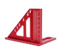 LICAEVEY Règle Triangulaire à Onglet, Règle de Mesure Multi-angle 3D avec Trous d'angle Prédéfinis, Rapporteur carré en Alliage d'aluminium pour le Marquage de Précision, Outil Triangulaire Portable