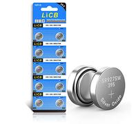 LiCB Lot de 10 piles bouton SR927SW LR927 AG7 SR929SW 395 399 1,55 V - piles bouton pour montres