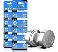 LiCB Lot de 20 piles bouton LR41 AG3 SR41W 392 1,5 V alcalines, batterie 3 ans de durée de vie 100% garantie