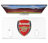 Licensed Décor Arsenal FC Sous-main en vinyle Motif blason blanc 35 x 60 cm