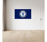 Licensed Décor Autocollant mural en vinyle Chelsea FC - Taille M (100 cm (l) x 60 cm (H) - Emblème complet sur Secondary Dark Blue