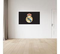 Licensed Décor Autocollant mural en vinyle Real Madrid - Petit format (65 cm (l) x 40 cm (H) - Noir