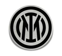 Licensed Decor PFC International Milano sous licence officielle (39,5 x 39,5 cm) Composite d'aluminium brossé de 3 mm, Black and brushed silver