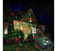LICHENGTAI projecteur Noel Exterieur LED Lumière Blanche de Flocon de Neige, Lamps de Projection Led Éclairage de Noël Décorer Jardin/Fête