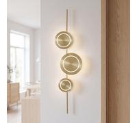 Licht-Erlebnies LED Applique Murale Indirecte Dimmable Or 120 cm 1008 lm 3000 K