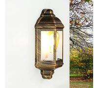 Licht-Erlebnisse Applique extérieure aluminium verre en cuivre antique IP44 terrasse jardin cour L:17,5 cm E27 lampe de bateau lampe extérieure maritime LIVORNO