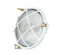 Licht-Erlebnisse Applique murale extérieure en laiton et verre noir antique IP64 pour jardin et maison H:13 cm E27 lampe de bateau ovale maritime SERIFOS