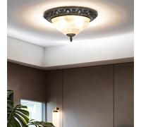 Licht-Erlebnisse Deckenleuchte 2 lampes style Jugendstil E14 Laiton antik Ø33 cm