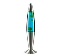 Licht-Erlebnisse Lampe à Lave Retro, Lampe à Lave Bleu Vert, 42 cm, G9 25 W avec interrupteur à fil, Idée Cadeau Noël, ampoules incluses, Lampe d'ambiance, Grande Lampe à Lave