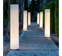 LICHT-TREND Extérieur Lampadaire Fity Mini Pollerleuchte Blanc IP65 230V 6000K