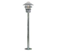 LICHT-TREND Robston Lampe Solaire Colonne 92 cm Zink E27 IP54