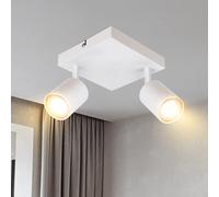 Lichtmaler Plafonnier Spot Orientable Blanche Rampe Plafond Led 2 Spots