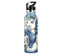 Licorne De Sport Cool Bouteille d'eau pour Enfants en Acier Inoxydable,Gobelet Isotherme Sous Vide pour Filles Garçons