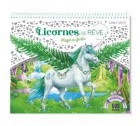 Licornes de rêve - Carnet créatif - Magie de la forêt 500 autocollants - Christine Alcouffe - Play Bac Eds - relié - Document jeunesse