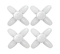 Licsaliwe Lumières de Garage LED, paquet de 4 2800LM E26/E27 à visser avec 4 + 1 panneaux réglables pour entrepôt d'atelier