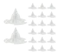 Licsaliwe Tampon de Maille de Pot fleur-20 pièces écran Drainage Grille inférieure Plantes en Forme cône, Filets d'accessoires filtres Jardin empêchent la Perte Sol