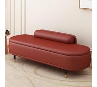 LIDANGUH Banc de Rangement d’entrée avec Dossier, Banc de Chambre rembourré en Cuir Anti-griffures, Meuble à Chaussures à Couvercle relevable pour Pied de lit, Salon(Wine Red,120cm/47.2in)