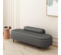 LIDANGUH Banc de Rangement d’entrée avec Dossier, Banc de Chambre rembourré en Cuir Anti-griffures, Meuble à Chaussures à Couvercle relevable pour Pied de lit, Salon(Dark Gray,120cm/47.2in)