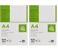 Liderpapel 03341 Bloc Notes Couvert Recarton Imprimé 250G/M2 A4 297 x 210mm Papier Vert (Lot de 2)