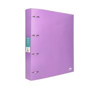 LIDERPAPEL 4 anneaux myxtes 40 mm POLYPRYLÈNE DIN A4 Lavande OPAQUE