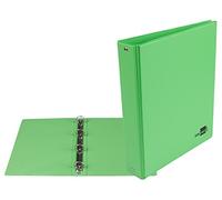 Liderpapel 77192 Classeur 4 Anneaux Ronds 25 mm Carton Rembordé PVC A5 Vert