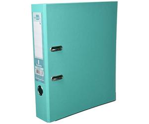 Liderpapel 79693 Documenta Classeur Levier Carton Rembordé PVC 1,9 mm Dos 75 mm Rado Métallique Clair Vert