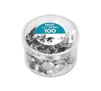 Liderpapel 902007 Punaise Nickelée Diamètre 10 mm Boîte Noir