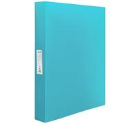Liderpapel 925626 Classeur Polypropylène 4 Anneaux 25 mm 260 x 315 mm Dos 40 mm Document A4 Porte-Cartes Visite Bleu