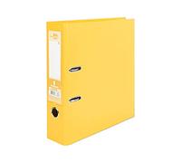 Liderpapel 932056 Documenta Classeur Levier Carton Rembordé PVC 1,9 mm Dos 75 mm Rado Métallique Jaune