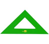 Liderpapel 943373 Équerre 45 Degrés Dimension Hypoténuse 32 cm Grande Qualité Acrylique Vert