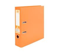 Liderpapel 972783 Documenta Classeur Levier Carton Rembordé PVC 1,9 mm Dos 75 mm Rado Métallique Orange