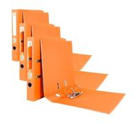Liderpapel 972785 Documenta Classeur Levier Carton Rembordé PVC 1,9 mm Dos 52 mm Rado Métallique Orange (Lot de 3)