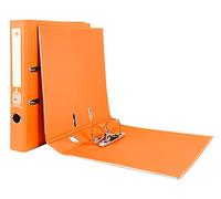 Liderpapel 972785 Documenta Classeur Levier Carton Rembordé PVC 1,9 mm Dos 52 mm Rado Métallique Orange