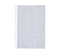 Liderpapel 974142 Recharge Porte-cartes Spirale Plastique A4 210 x 297 mm Sachet 10 Pochettes Jaune