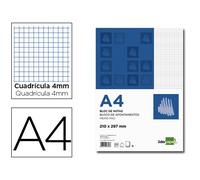 Liderpapel Bloc-notes tableau 4 mm A4 80 feuilles 60G/M2