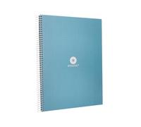 Liderpapel Cahier à spirale A4 Micro Antartik Couverture doublée 80H 90 g Rayé Points 1 bande 4 trous Bleu ciel