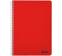 Liderpapel Cahier à spirale A5 Smart couverture souple 80h 75 g tableau 4 mm avec marge couleurs assorties unité (Lot de 5)