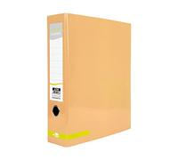 LIDERPAPEL Classeur à levier A4 Couleur SYSTEM doublé sans Rado Dos 80 mm MELOCOTON COMPRESSEUR MÉTALLIQUE
