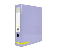 LIDERPAPEL Classeur à levier A4 Couleur SYSTEM doublé sans Rado Lomo 80 mm Lavande COMPRESSEUR MÉTALLIQUE