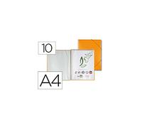 liderpapel ec04 - fichier Vitrine avec spirale, A4, Couleur Orange